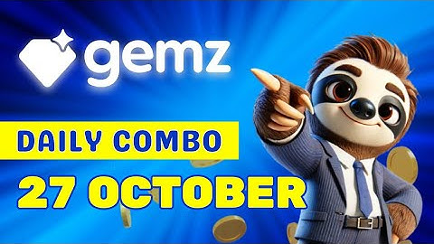 Gemz Daily Combo 27 October | Gemz Daily Code 27 October Today | Daily Combo Today