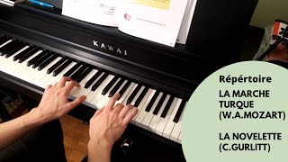 La marche turque (Mozart) - La novelette (C.Gurlitt) au piano | 8 mois de piano