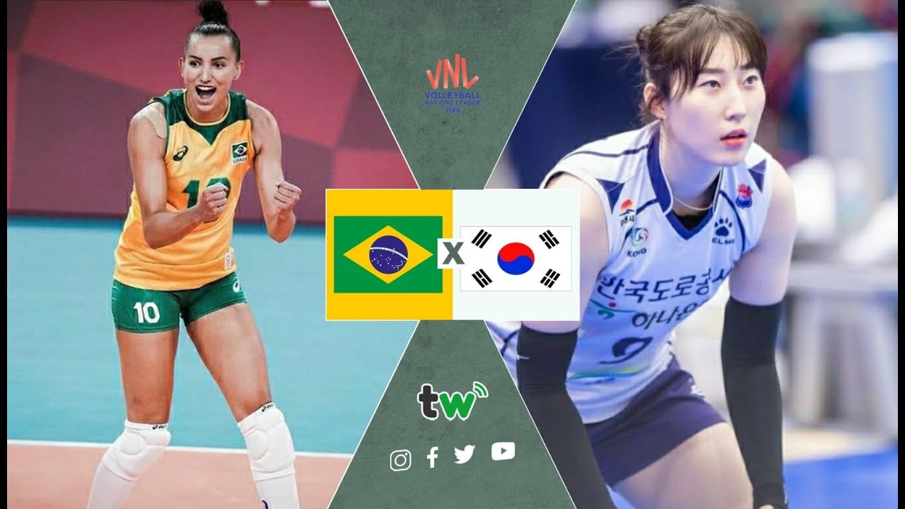 Liga das Nações de Vôlei Feminino: como assistir Coreia do Sul x Brasil  online - TV História