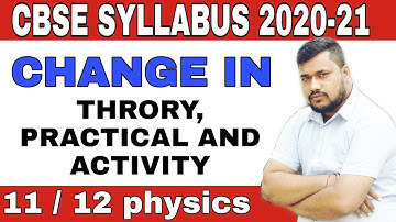 cbse syllabus 2020-21 for class 11 and 12