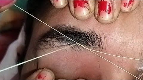 Thick to thin eyebrow threading, Eyebrow