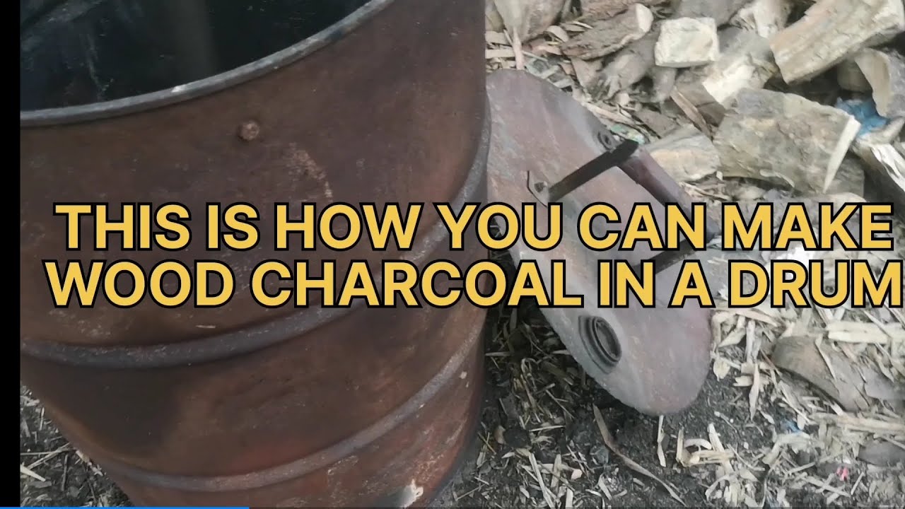 HOW TO MAKE WOOD CHARCOAL IN EASY WAY(DIY)