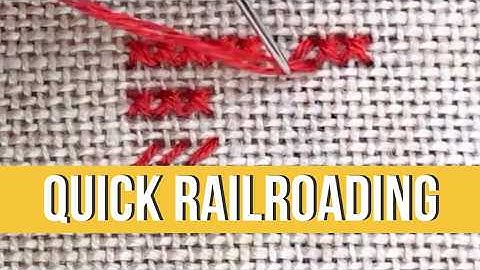 The Ultimate Guide to the Railroad Cross Stitch Method!