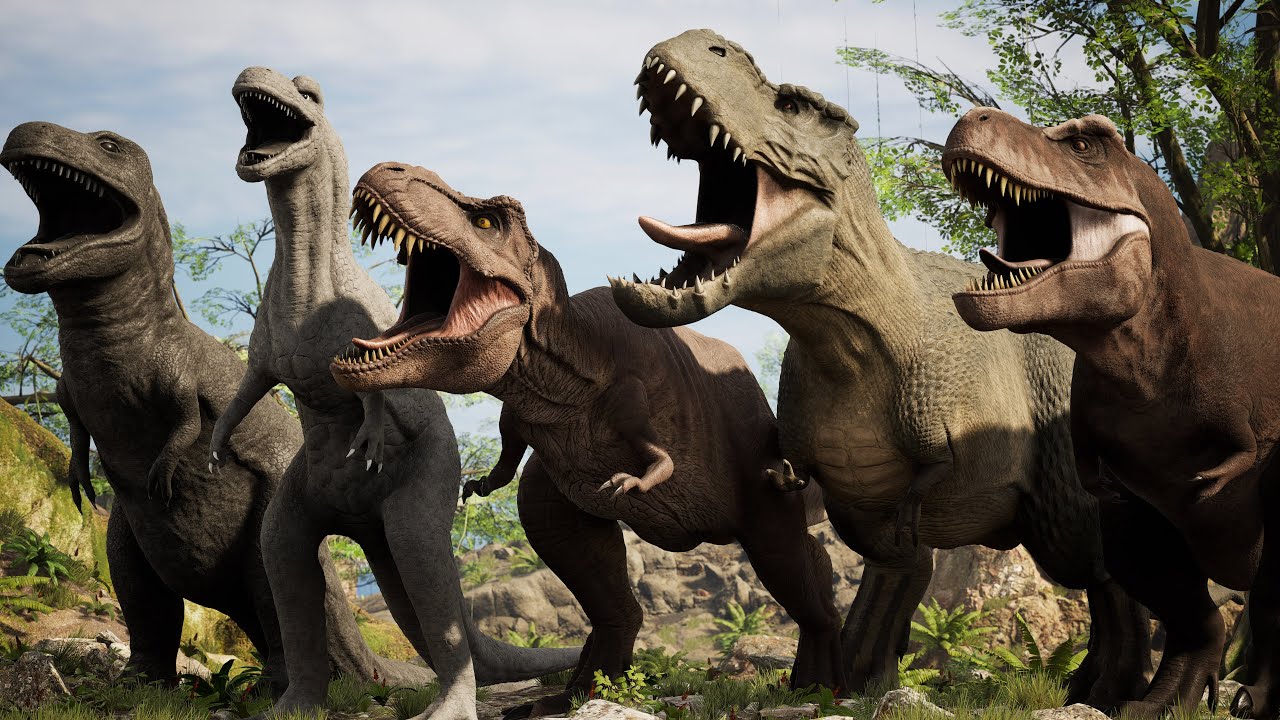 We're Going on a T-rex Dinosaur Hunt vs Spinosaurus Hunt- Preschool Songs \u0026 Nursery Rhymes