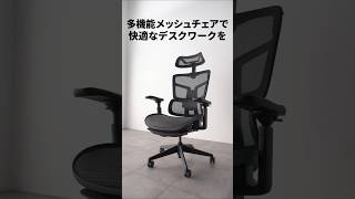 体格に合わせて調整できるメッシュチェア。日本人が使いやすい座面高。高耐荷重125kg。EEX-CHM09BK イーサプライ