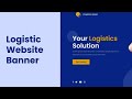 logistics website banner design with figma