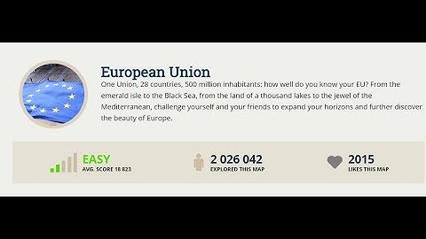 European Union no moving 20 seconds -Geoguessr