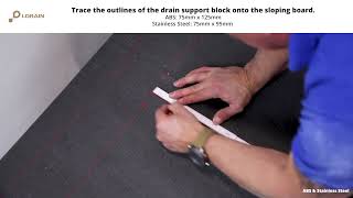 How to install: I-Drain® for timber floors with joist in line to drain