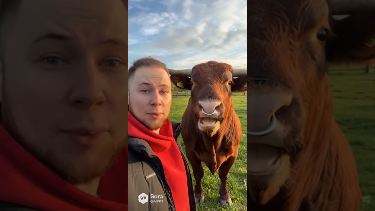 ТикТак поёт с быком! 