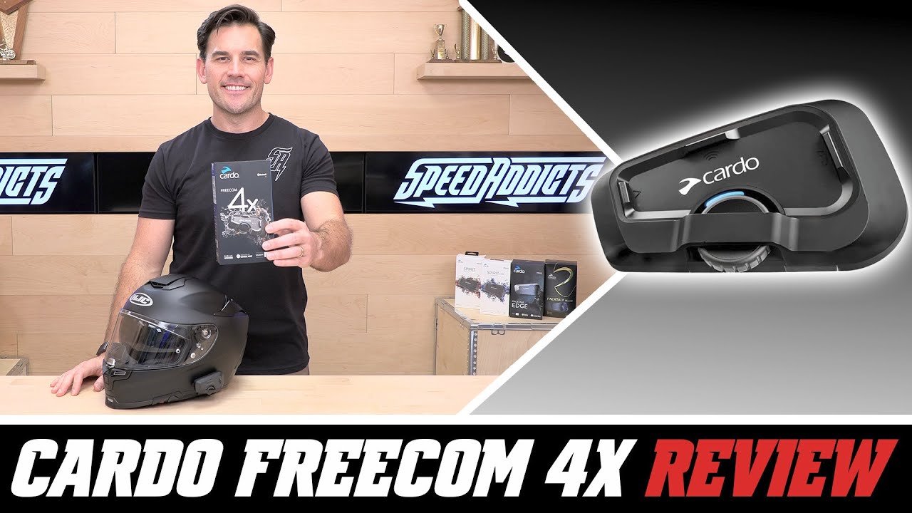 Cardo Freecom 4X Bluetooth Headset Review at SpeedAddicts.com - YouTube