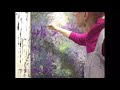 #17 Finishing a large abstract acrylic painting. Linda Benton McCloskey  12/25/18