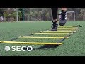 SECO® yellow coordination training ladder for running 8 steps 4 m