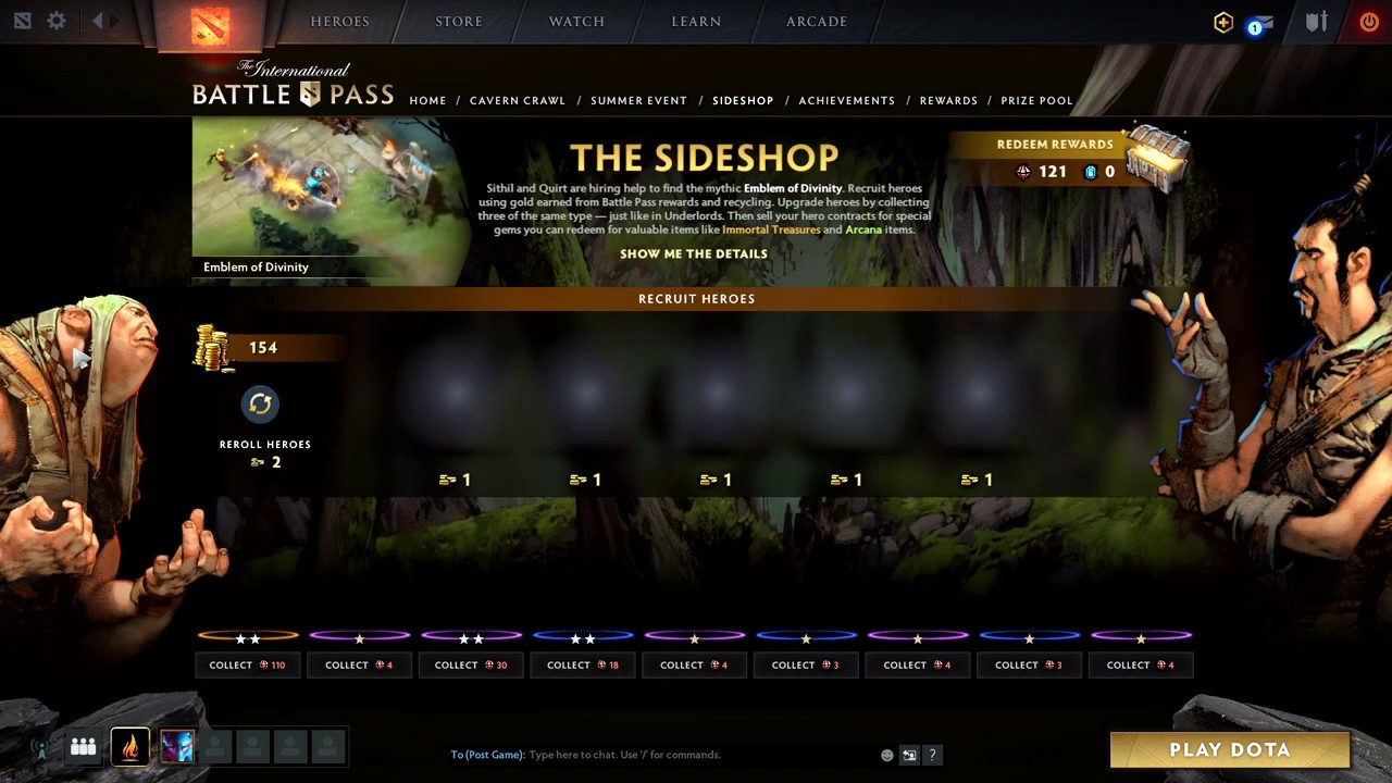 How To Open The DOTA2 Sideshop