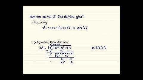 Mod Polynomials
