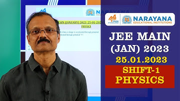 JEE MAIN (JAN) 2023_25-01-23 FN PHYSICS MEMORY BASED QUESTIONS KEY & SOLUTION EXPLANATION