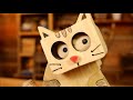 The thief cat  diyk  wooden cat