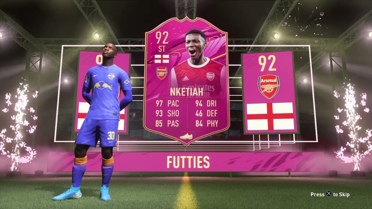 FIFA 21 - Player Walkout - FUTTIES Nketiah 92