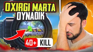 Oxirgi marta oynadik 🥲 XALI KOP SOG’INAMIZ 🥺 Pubg mobile