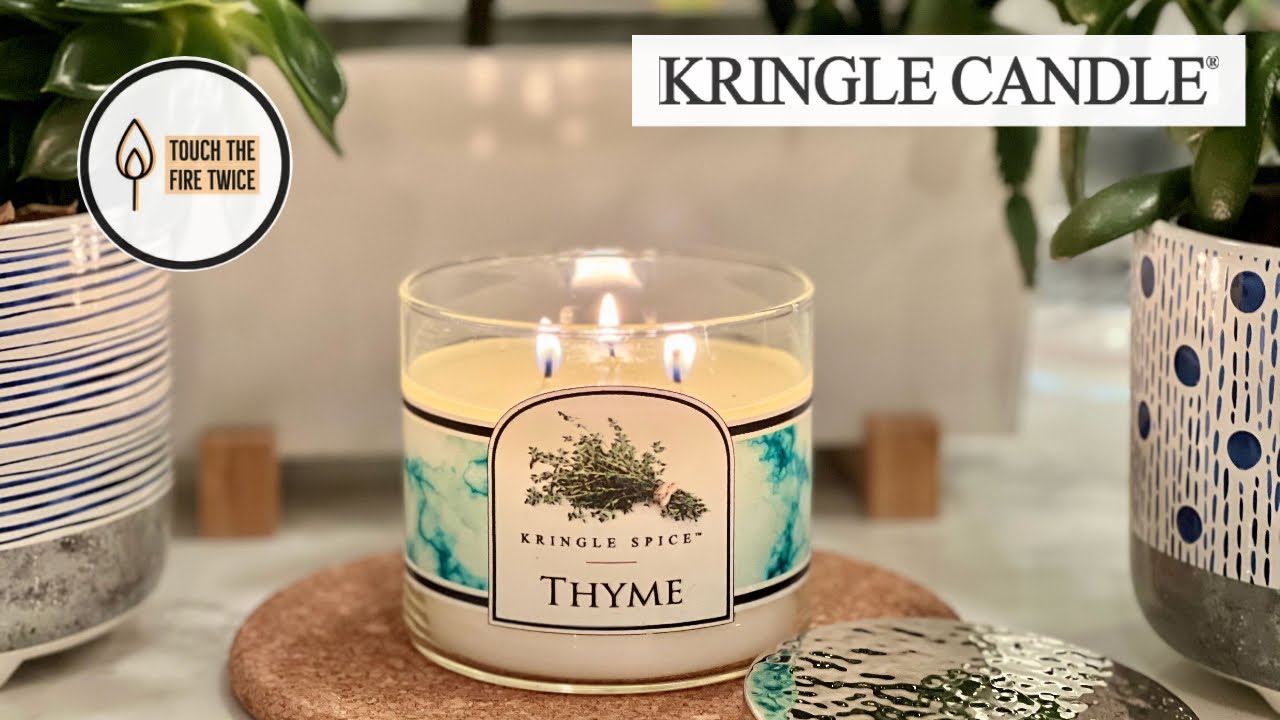 Thyme Kringle Spice Candle Review | Kringle Candle | TouchTheFireTwice