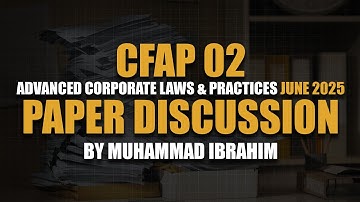 CFAP 02 Past Paper Discussion (June 25)