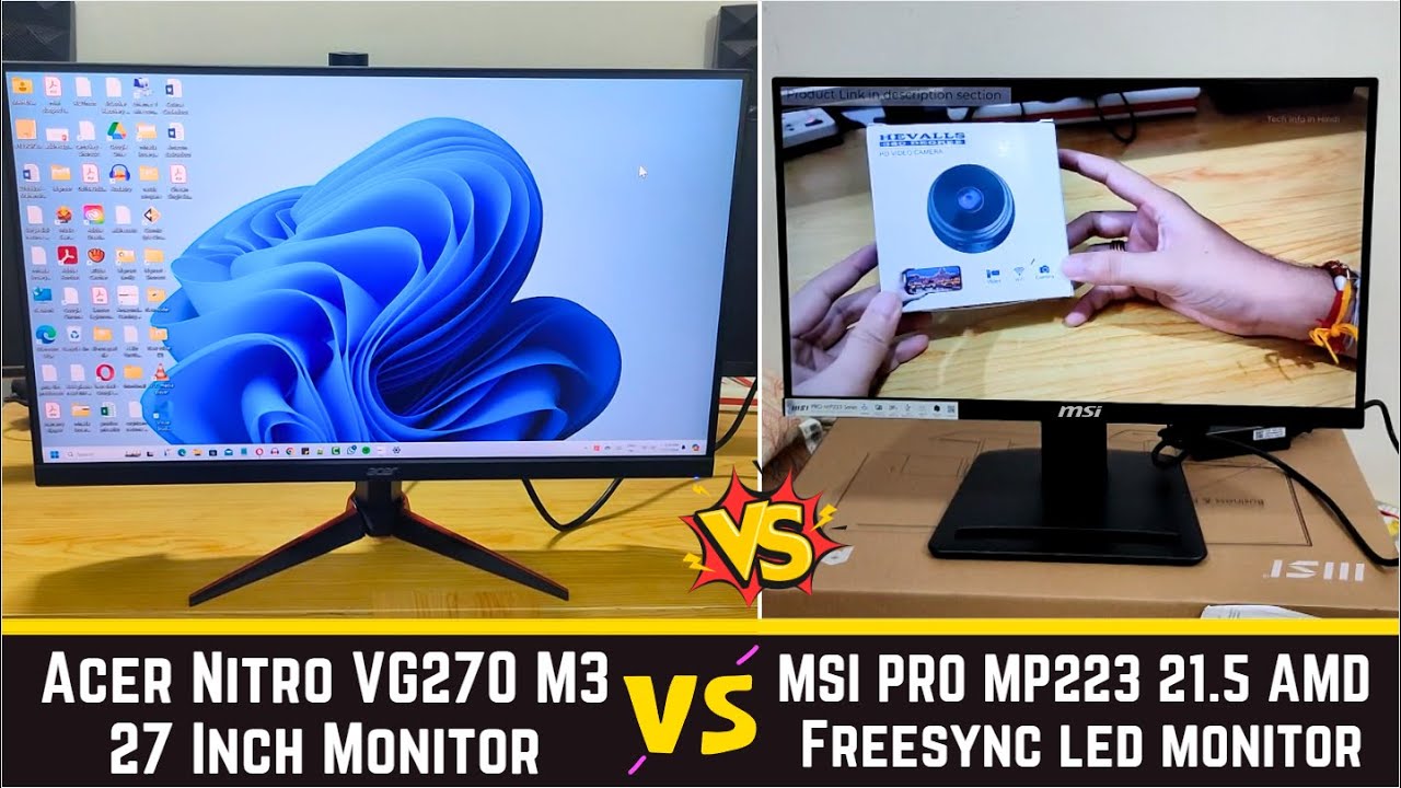 Acer Nitro VG270 27 inch vs MSI PRO MP223 led monitor - Detail ...