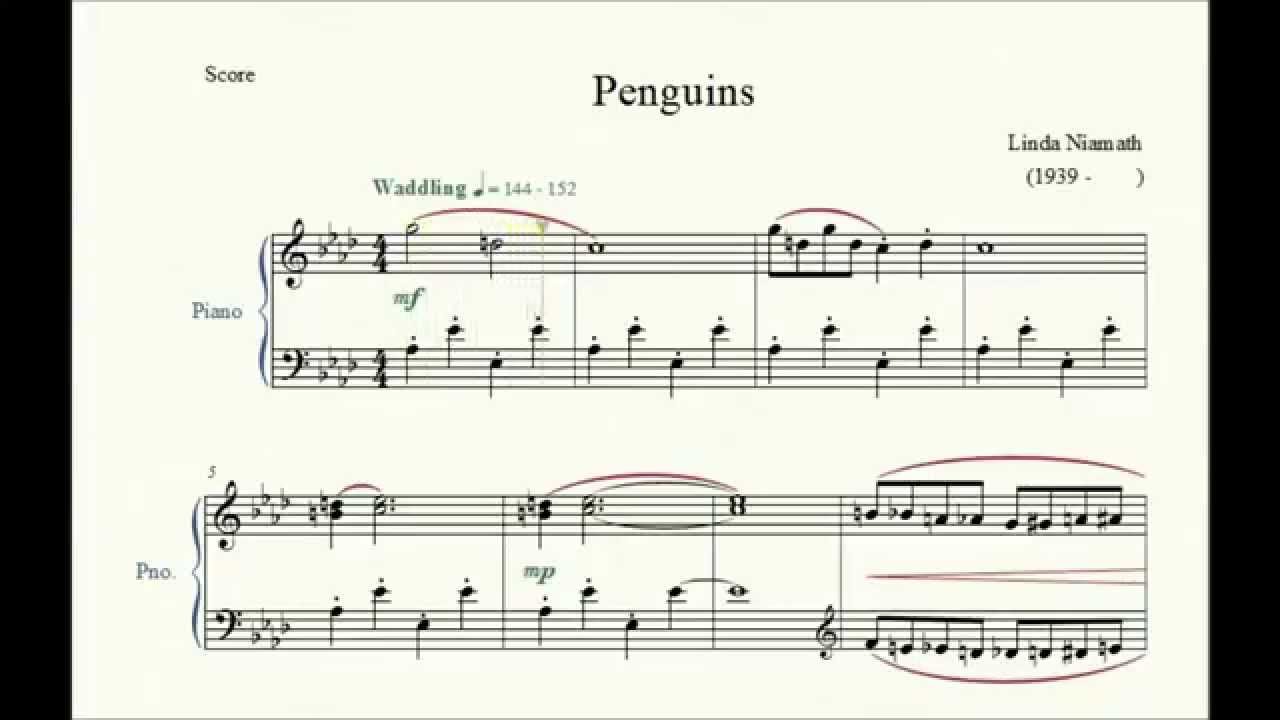 Penguins - Linda Niamath - Piano Repertoire 2 - YouTube