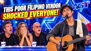 Download lagu This Poor Filipino Street Vendor Shocked Everyone When He Started Singing 😭🇵🇭 | AGT-Style Audition