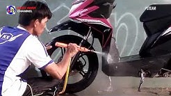 cara cuci Motor jadi Kinclong Bening dan cepat juga Hemat.!! - Durasi: 5.49. 