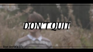 Full Don´t Quit by John Greenleaf Whittier ( read by Ron Verin ) Guide