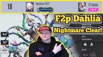 F2p Clearing Dahlia NightMare In Anisync Echos - Etheria Restart!