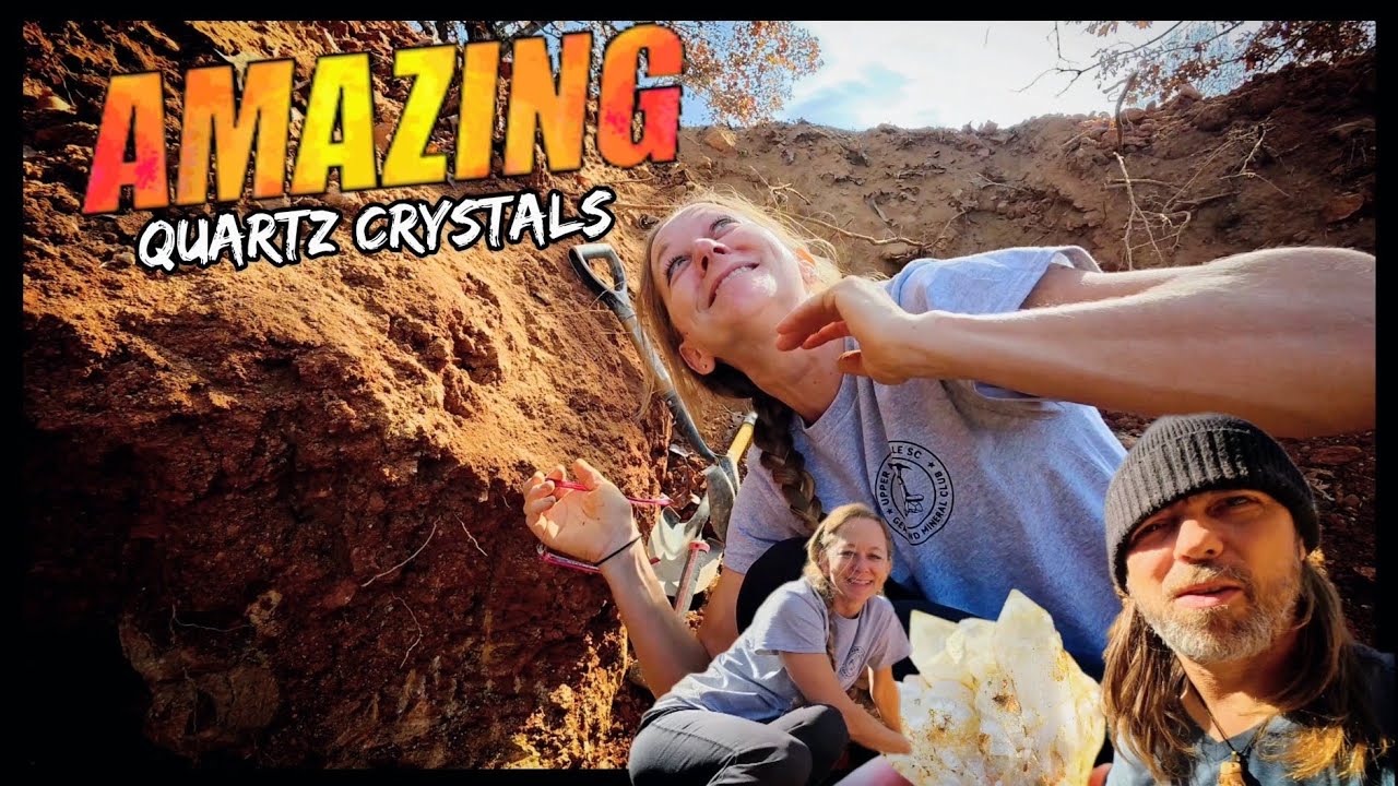 Клуб любителей драгоценных камней и минералов Аппер-Аббевиля, раскопки на частной территории.