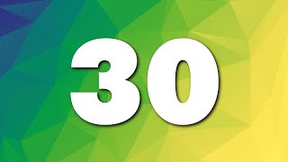 0:30 Low Poly Countdown Timer - Blues, greens, & yellows