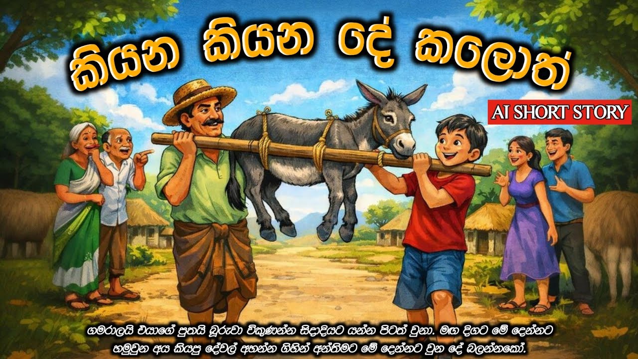 කියන කියන දේ කලොත් | සිංහල කෙටි කතාව | Google Veo 3 AI Short Film