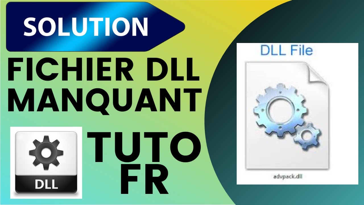 TUTO COMMENT AJOUTER UN FICHIER  DLL MANQUANT EN MOINS DE 2 MINUTES SUR PC SOLUTION 100