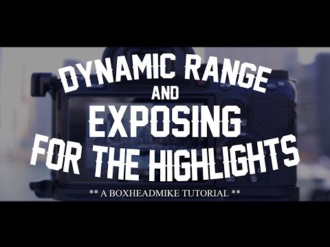 Dynamic range and protecting the highlights
