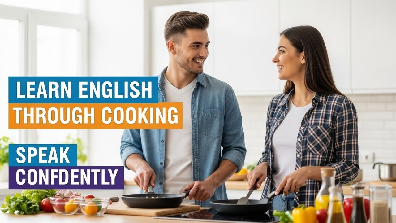 Easy English Conversation for Cooking and Food 🍲🗣️ | Speak Naturally in ...