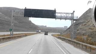 Variable speed thru the tunnel jn Wyoming