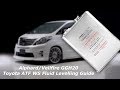 Alphard/Vellfire ATF WS Fluid Levelling Guide