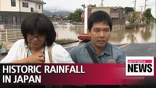 Rescue operations continue as historic rainfall in western Japan kills dozens