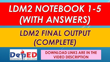 LDM2 NOTEBOOKS 1-5   ||  LDM2 FINAL OUTPUT