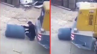 FRONT LOADER ACCIDENT 💀