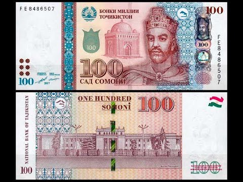 Банкноты Таджикистана Сомони Выпуск с 1999 по 2017 год