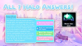 Roblox: All Royale High Winter Halo Answers (2022)