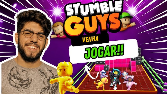 Live STUMBLE GUYS AO VIVO Block Dash Lendário - Jogando com Inscritos! PT  BR 