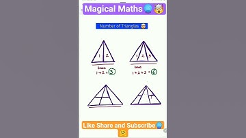 Number of Triangles in just 2 sec #ssc #railwayexam #trending #mathstricks #mathshorts #maths #fast