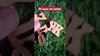 3d leasar cut number plate #viral #youtubeshorts #diykeychain #stickerdesign
