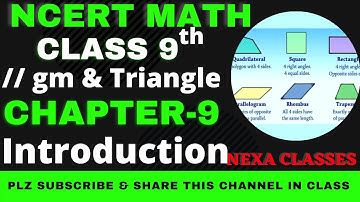 Introduction | Chapter 9 | //gm & Triangle | Class 9th NCERT Math |
