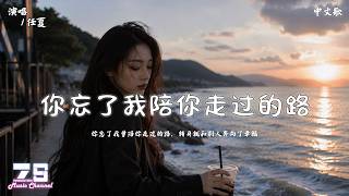 任夏 - 你忘了我陪你走过的路『你忘了我曾陪你走过的路，转身就和别人奔向了幸福』【動態歌詞 | Lyrics Video】♪ZSMusicStudio