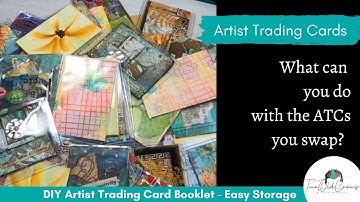 Artist Trading Card Booklet | Storing your ATCS | ATC Book Tutorial