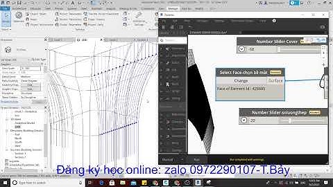 Revit 2022-Dynamo 2.10 bố trí cốt thép xà mũ trụ cong